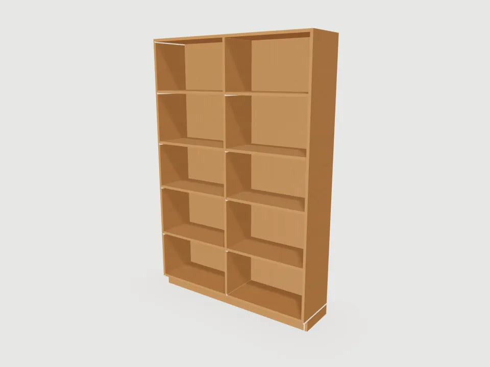 3D render of Bookcase