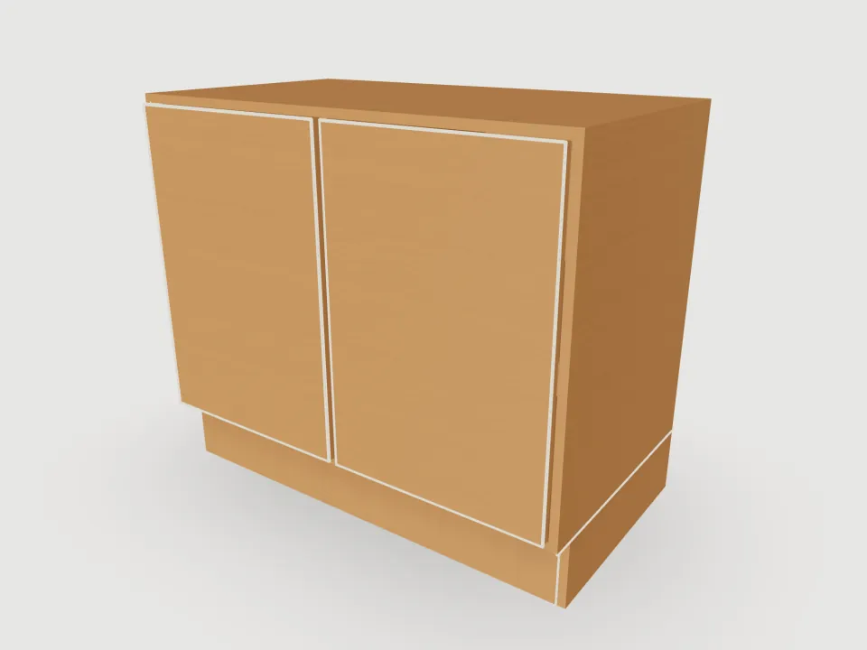 3D render of Base cabinet