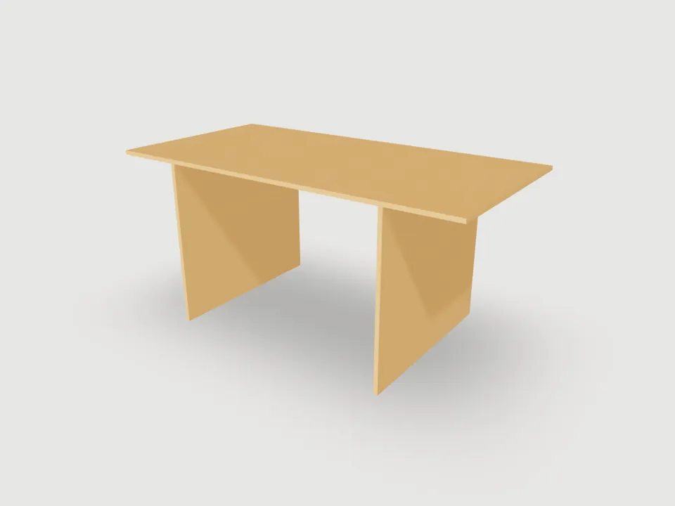 3D render of Trestle table
