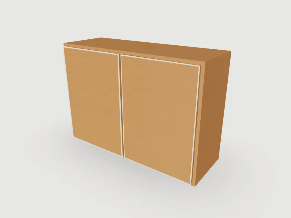 3D render of Wall cupboard
